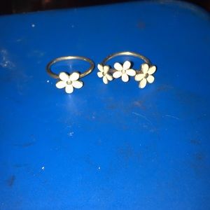 Like new set of 2 Pandora rings